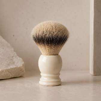 Ritual Eight Shaving Brush with ivory-tone handle